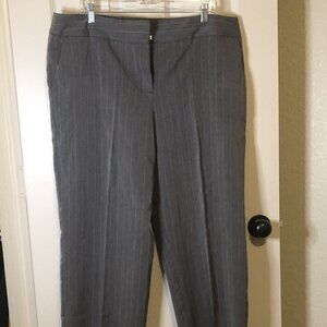 GEORGE gray and‎ white pinstripe classic style pants size 18